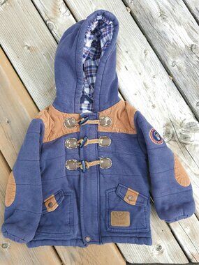 ADORABLE Obaibi Baby Toggle Coat 23m 86cm Paddington Bear Coat